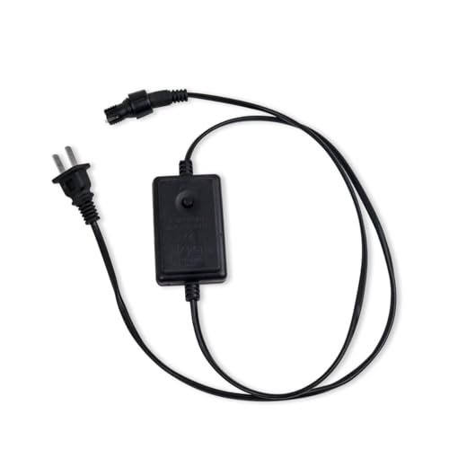 【8パターン点滅用】イルミネーションライト LEDロープライト用電源ケーブル 2芯10mm／ 電気用品安全法PSEマーク イルミネーションライト パターン点灯用電源コード クリックポスト便